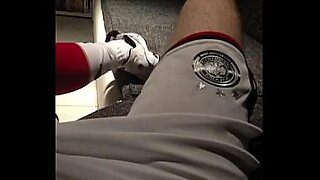 Footballer jerking in DFB (Germany) Soccer outfit, Nike Shox, Airmax