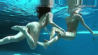 Aina Asif dives into nude pool adventure.