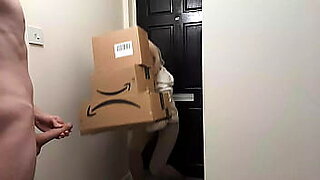 Crazy need wanking off guy meet an Amazon delivery nymph