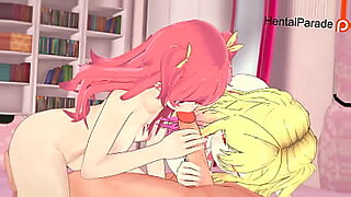 Kaminaki and Natsuki engage in erotic play, breaking the fourth wall.