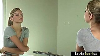 Lesbo Sex Action With Cute Horny Teen Lez Girls (Riley Reid & Kenna James) video-18