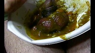 Penis entering Special curry rice