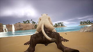 Minotaur and Lioness have sex on the beach - Wildlife