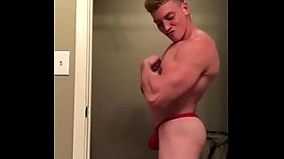verbal jock boy in sexy red thong