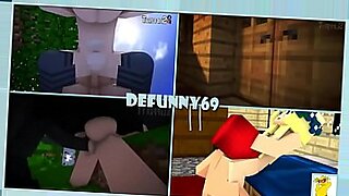 Nude Minecraft characters engage in erotic play.