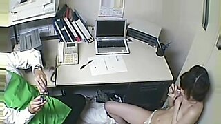 Asian customer secretly watches and joins