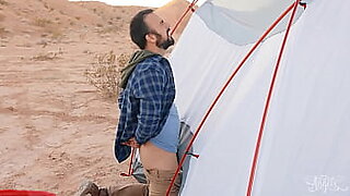 (Mason) Slips His Big Cock In The Tent So That