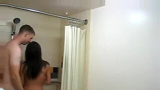 Dream girl joins for steamy shower sex, wild finish.