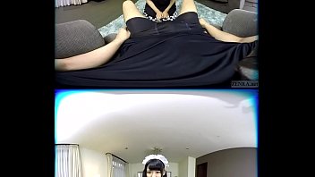 ZENRA VR Japanese AV starlet Azuki maid hand-job fantasy